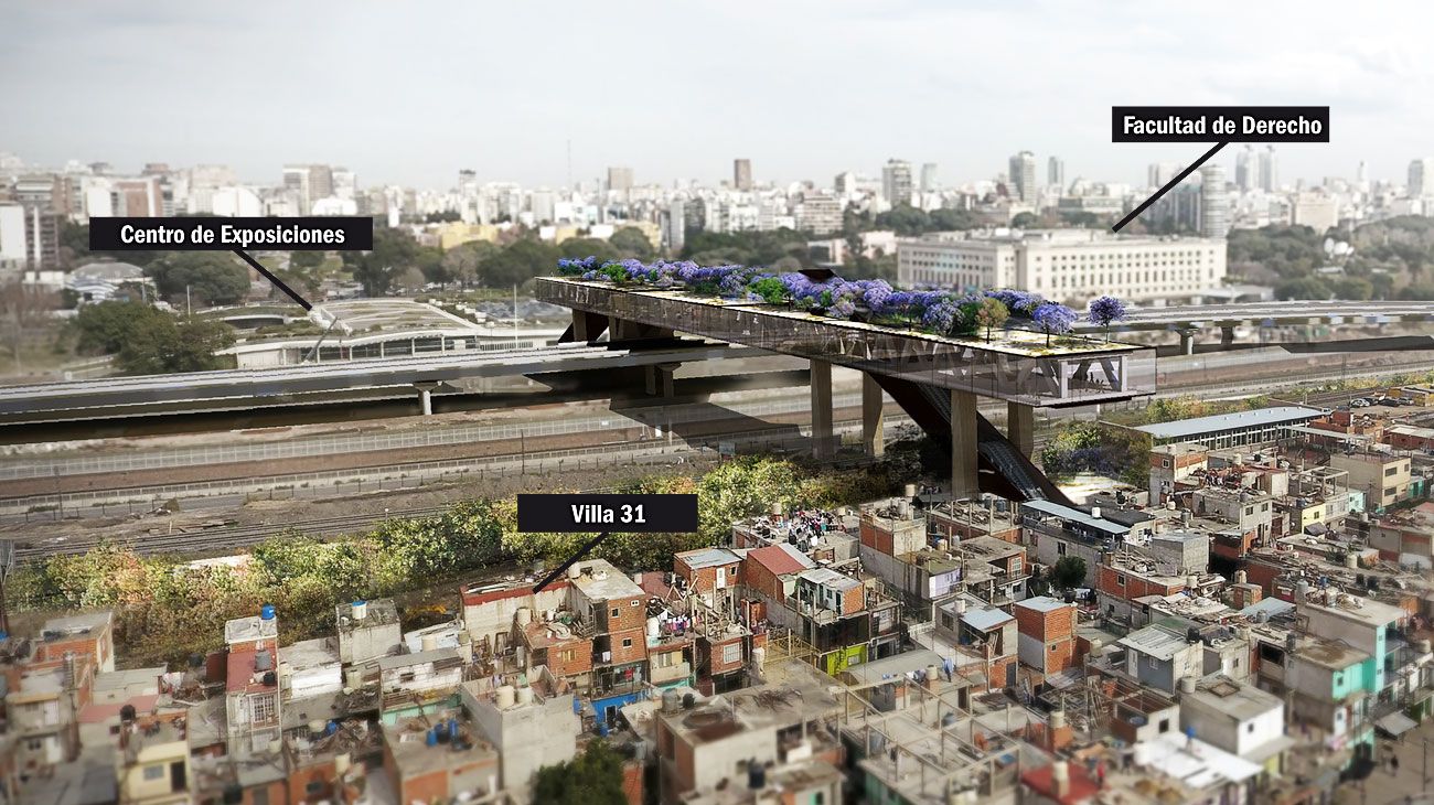 Un edificio-puente que unirá la Villa 31 con la Recoleta será la sede del BID