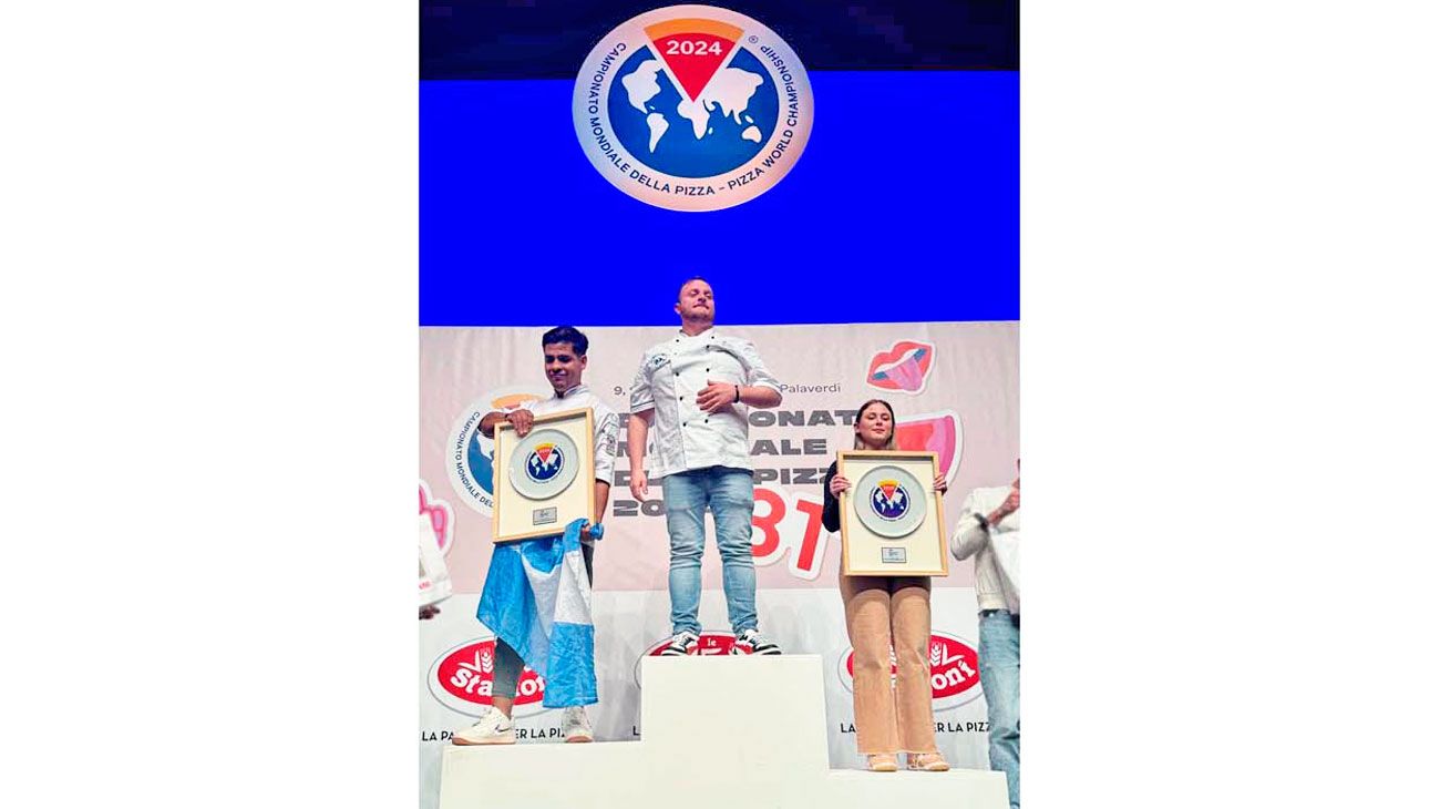 Argentina subió al podio en el Mundial de la pizza
