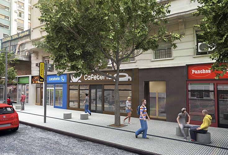 Avanzan los trabajos para peatonalizar la zona comercial en el corazón de Once