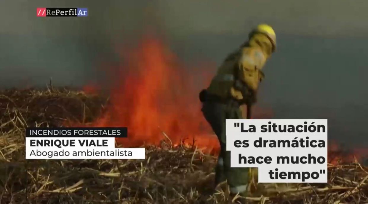 Humo en la provincia por la quema de pastizales del Delta de Paraná