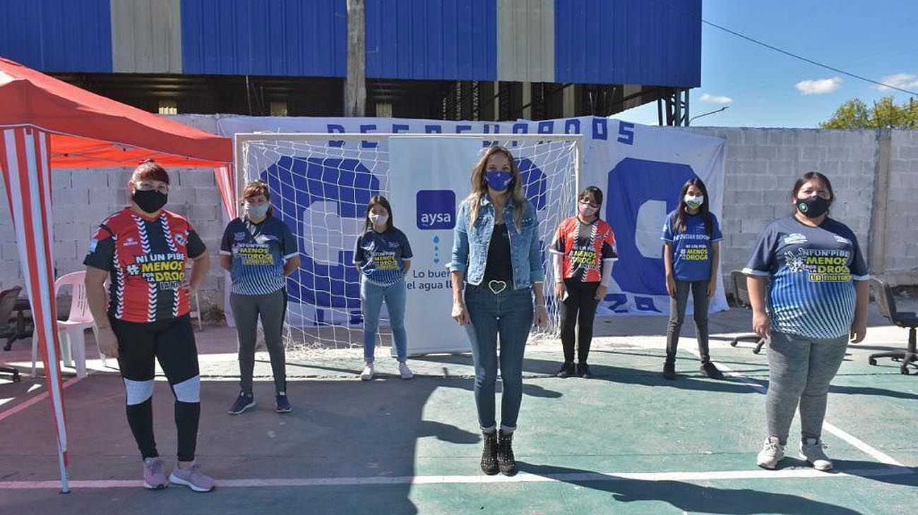 Malena Galmarini firmó un convenio con la CCC para realizar obras de agua y cloaca