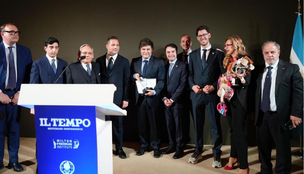 Desde adentro: así fue como reconocieron a Javier Milei con el premio Milton Friedman en Italia