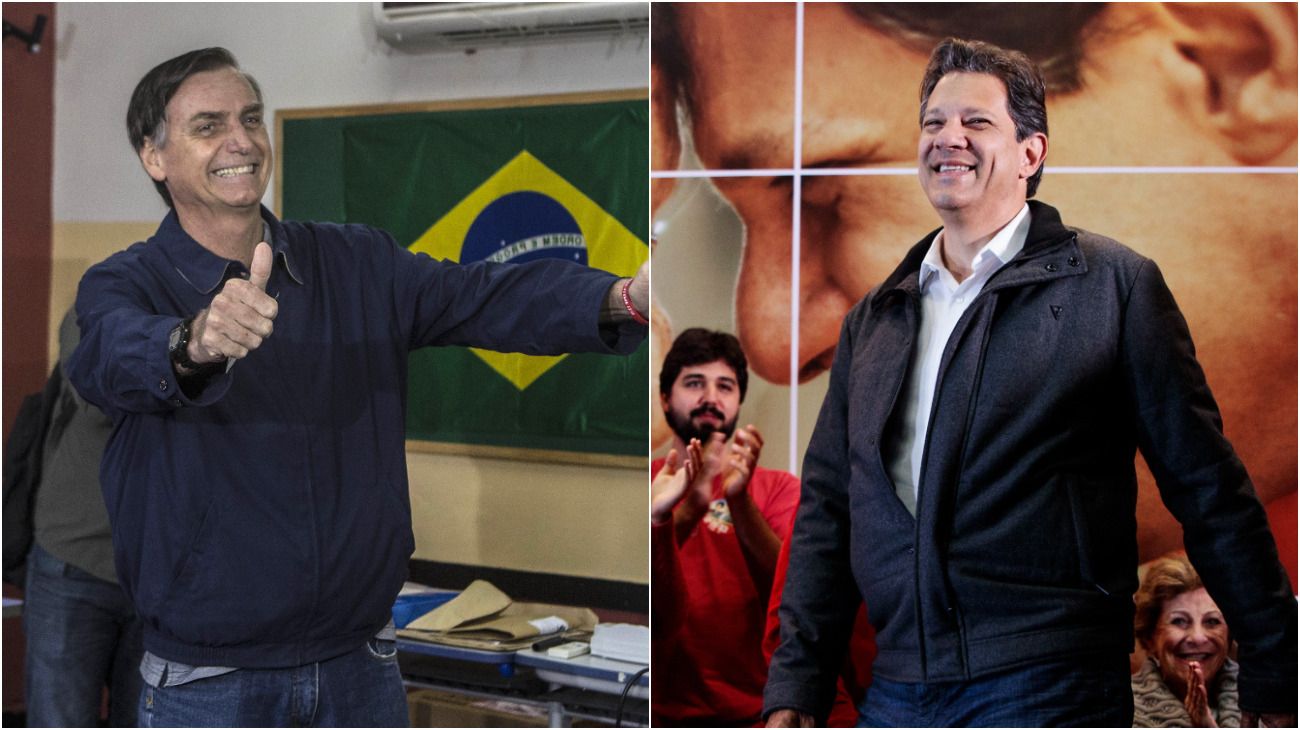 La última encuesta le da un triunfo contudente a Jair Bolsonaro