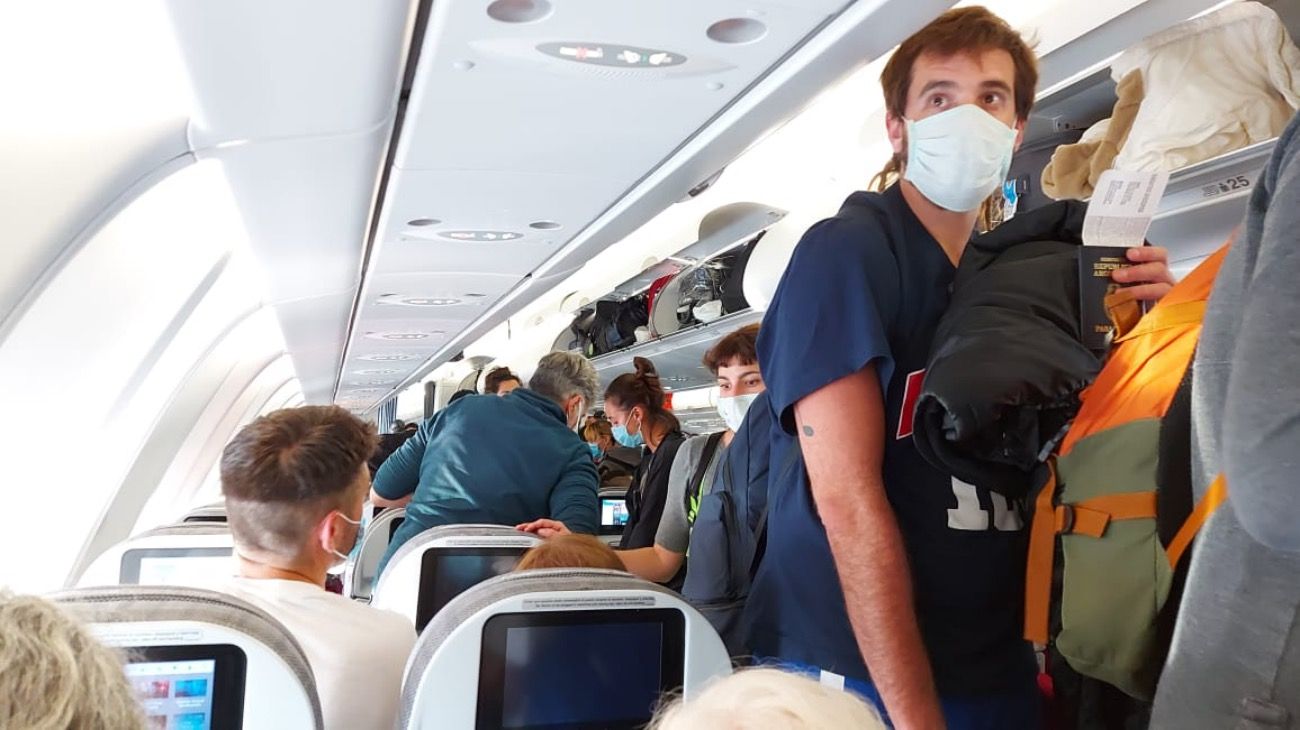 Ya están en vuelo los repatriados argentinos que esperaban regresar de Italia