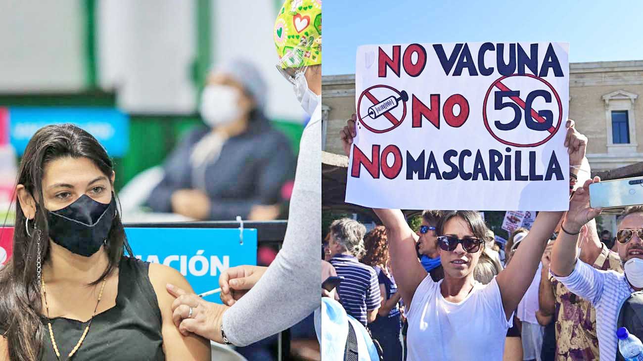 El debate sobre vacunas en las redes sociales se multiplicó por cinco durante el año 2020