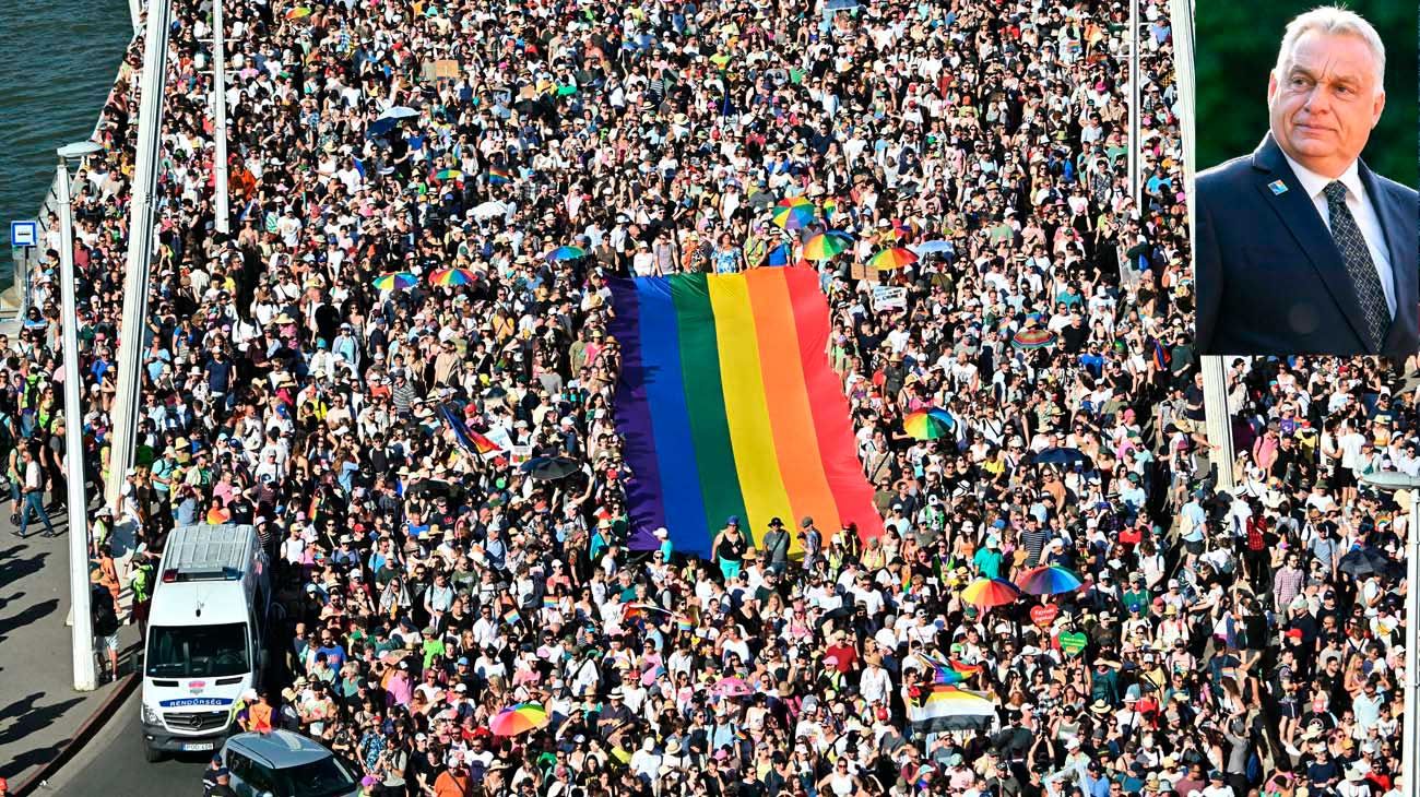 Masiva marcha de Orgullo gay desafía al gobierno de Viktor Orban en Hungría