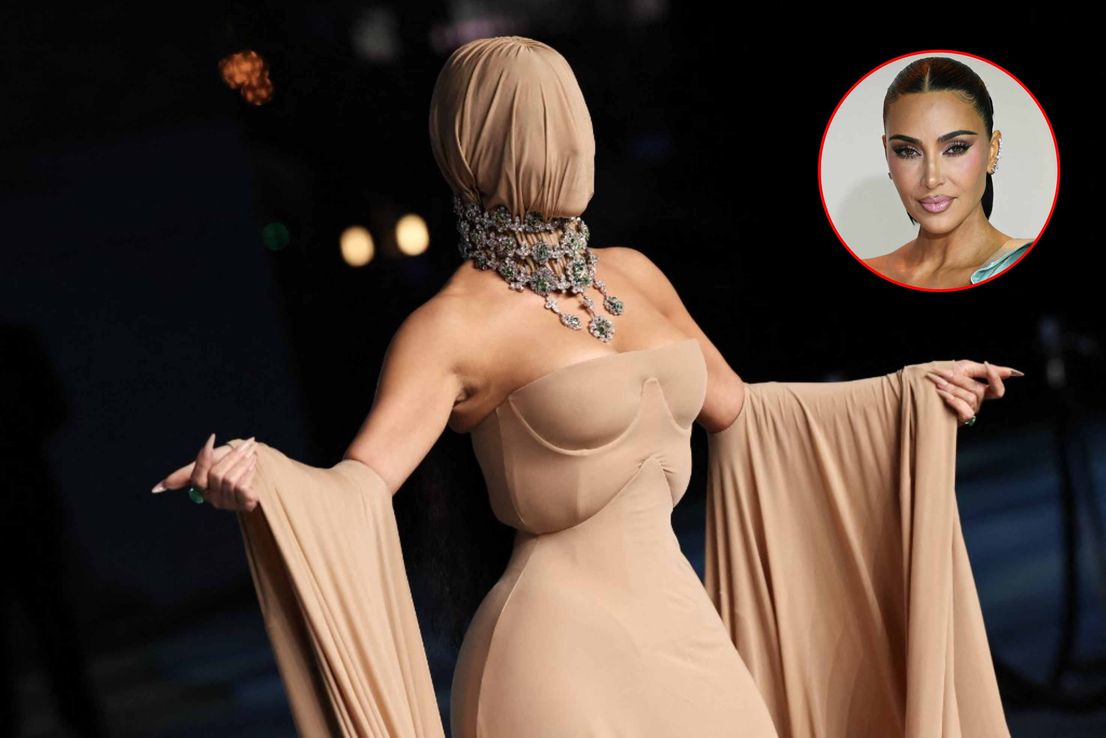 Kim Kardashian se vistió de 'Miss Incógnito' y opacó a Kendall Jenner, Hailey Bieber y Kaia Gerber
