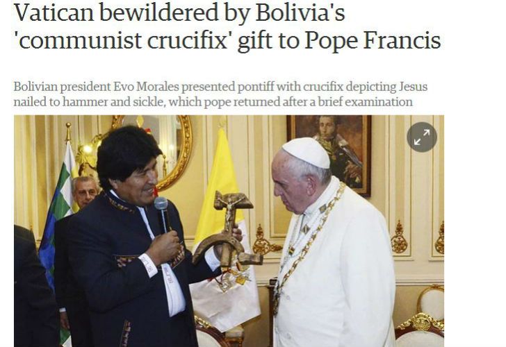 El regalo de Evo al Papa dio la vuelta al mundo