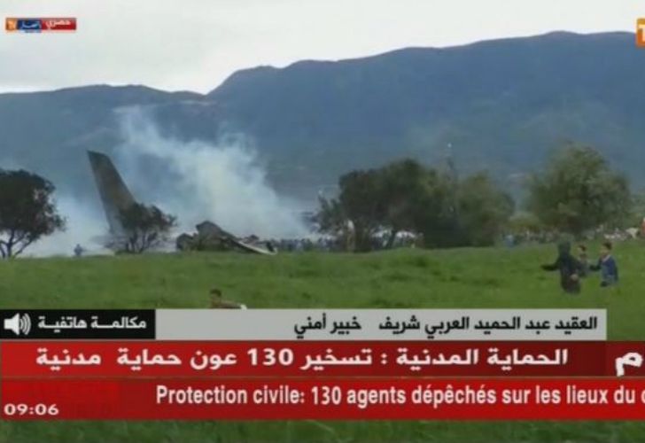 Tragedia en Argelia: se estrelló un avión militar con 200 personas a bordo