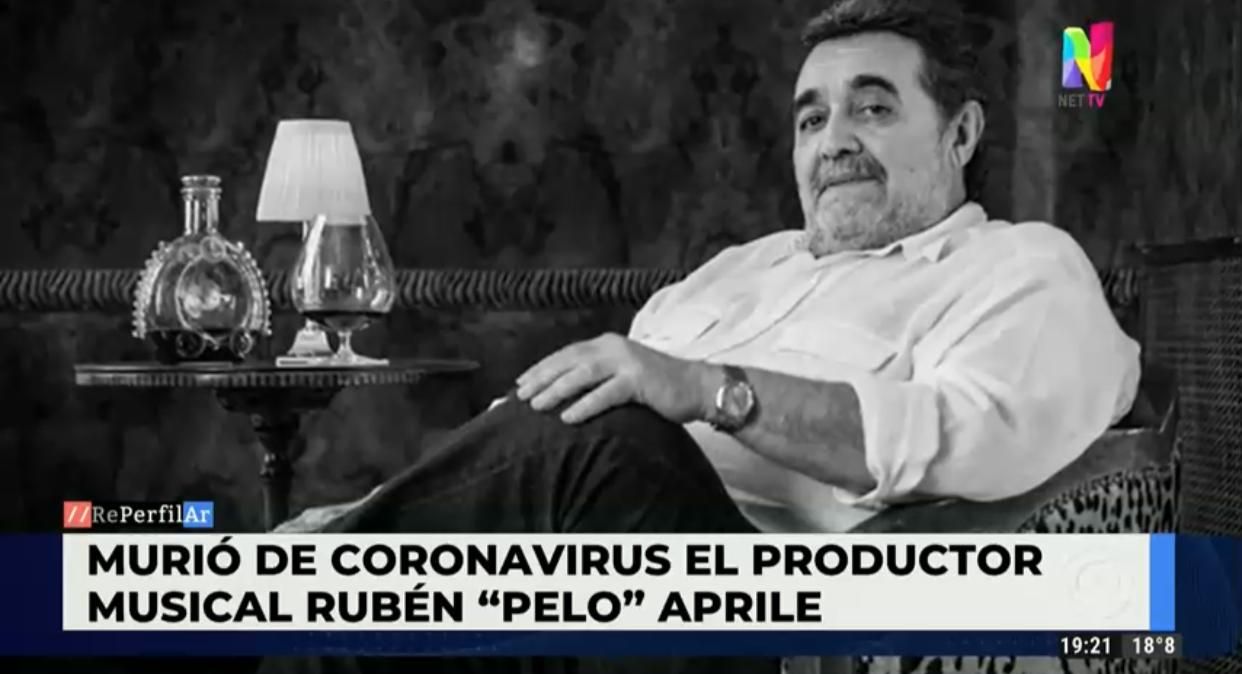 Murió por Covid-19 el histórico productor musical Rubén "Pelo" Aprile