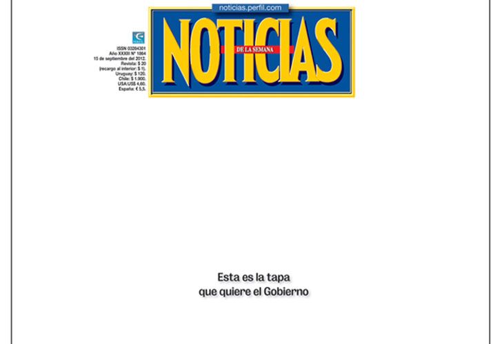 La tapa de Noticias que quiere el Gobierno