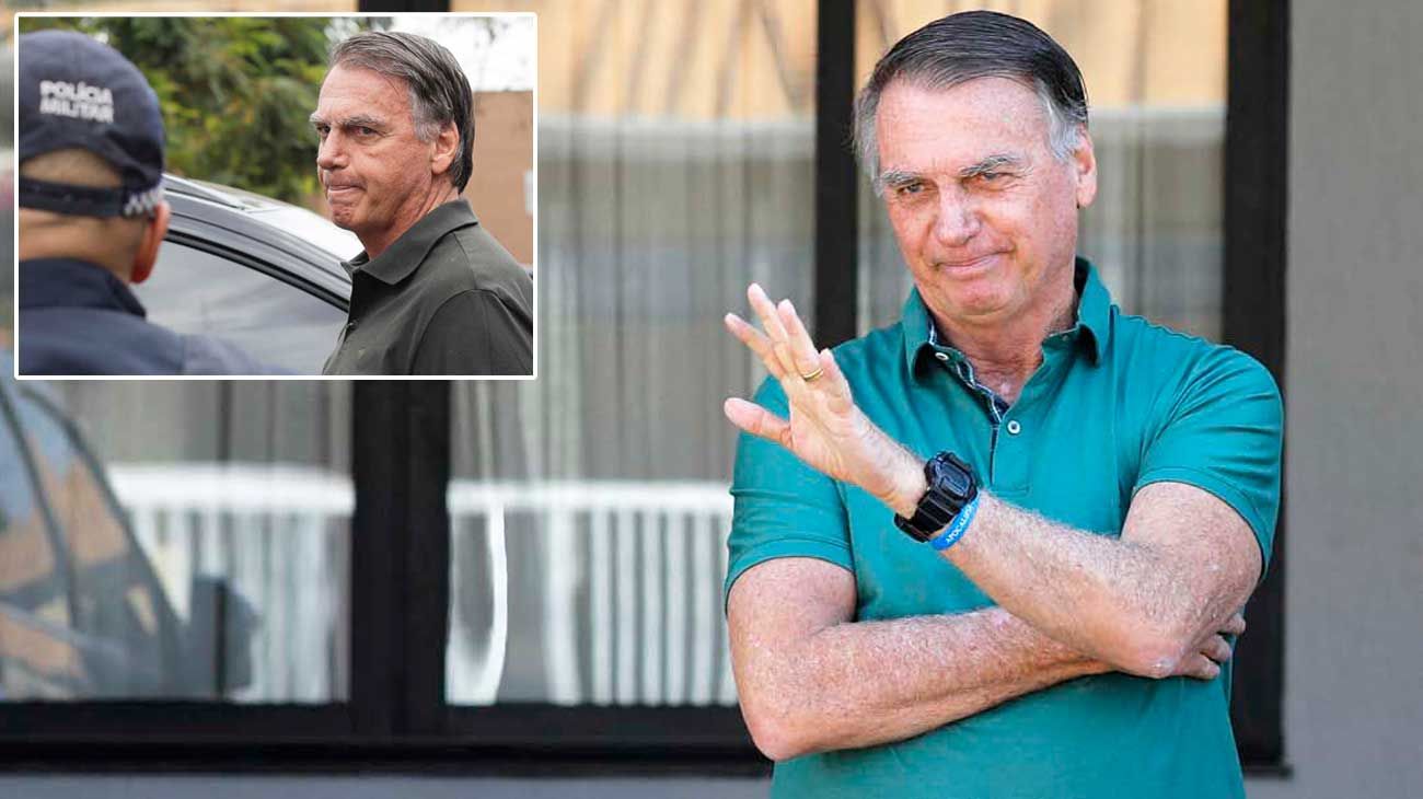 Cárcel para Bolsonaro por “riesgo de fuga”, luego de intentar romper su tobillera