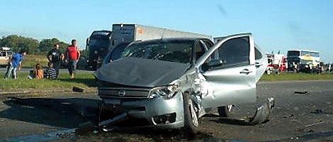Choque múltiple y demoras en la ruta 2