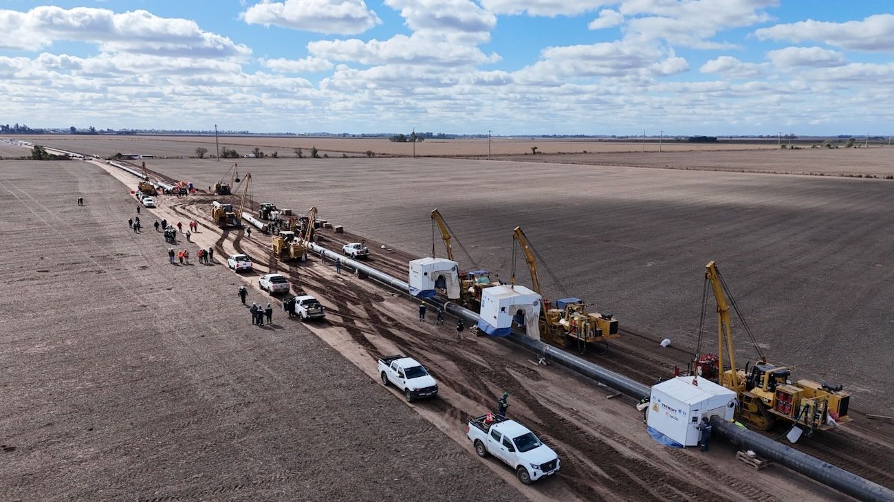 Techint y SACDE terminaron la construcción de 100 kilómetros de la reversión del Gasoducto Norte