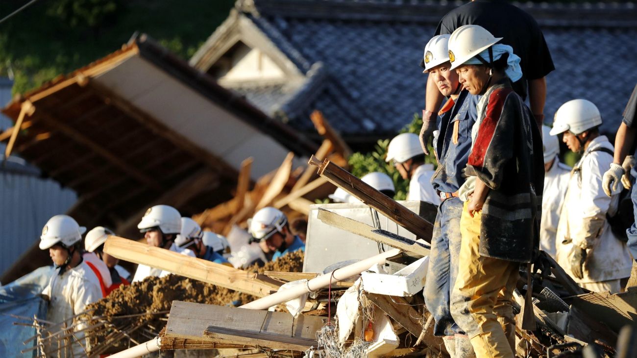 Lluvias trágicas en Japón dejan más de 100 muertos y casi 60 desaparecidos