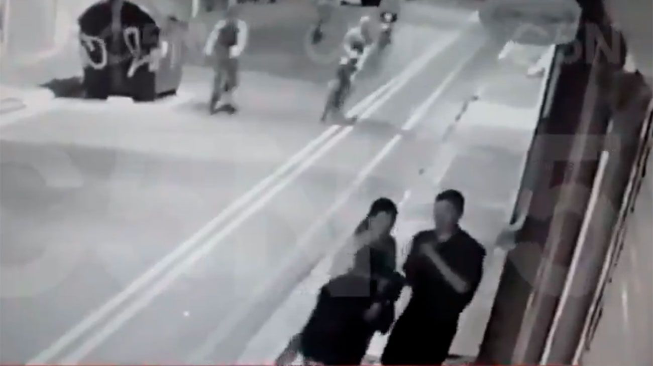 Se conoció el video del momento en que balean al turista sueco en Monserrat