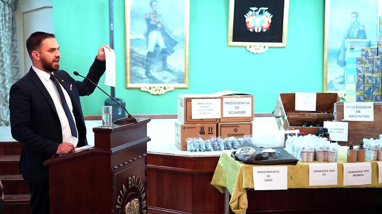 Envío de armas a Bolivia: presentaron las municiones encontradas