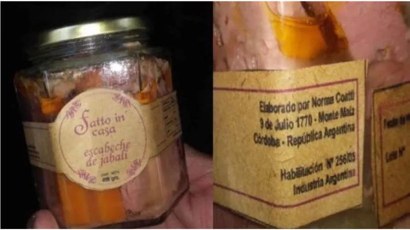 Por intoxicar con botulismo, van a juicio la fabricante y el vendedor de un escabeche de jabalí