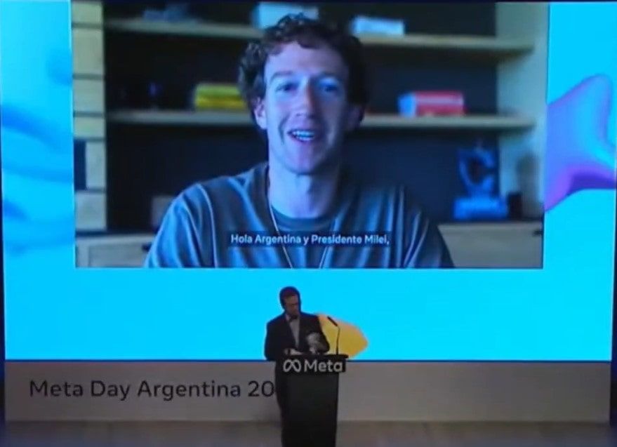 La buena noticia que le dio Mark Zuckerberg a Javier Milei durante el Meta Day