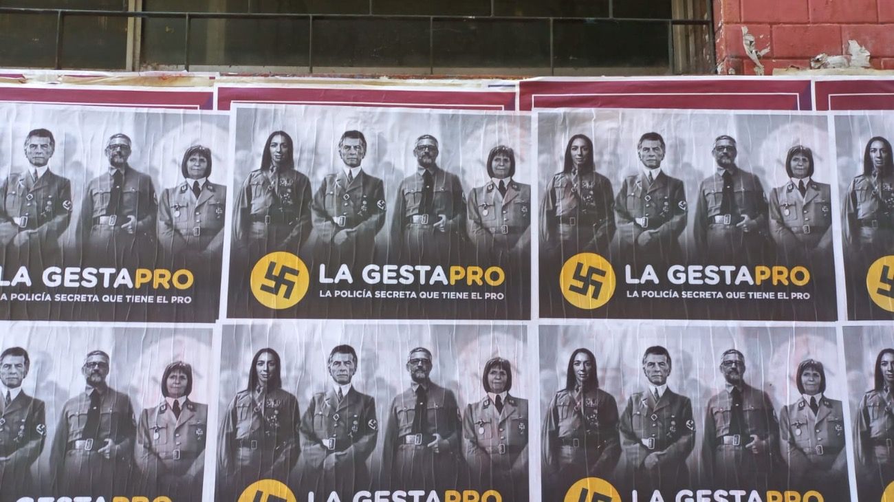 La DAIA repudió y consideró "inaceptables" los afiches de "Gestapro" y los comentarios de Pato Fontanet