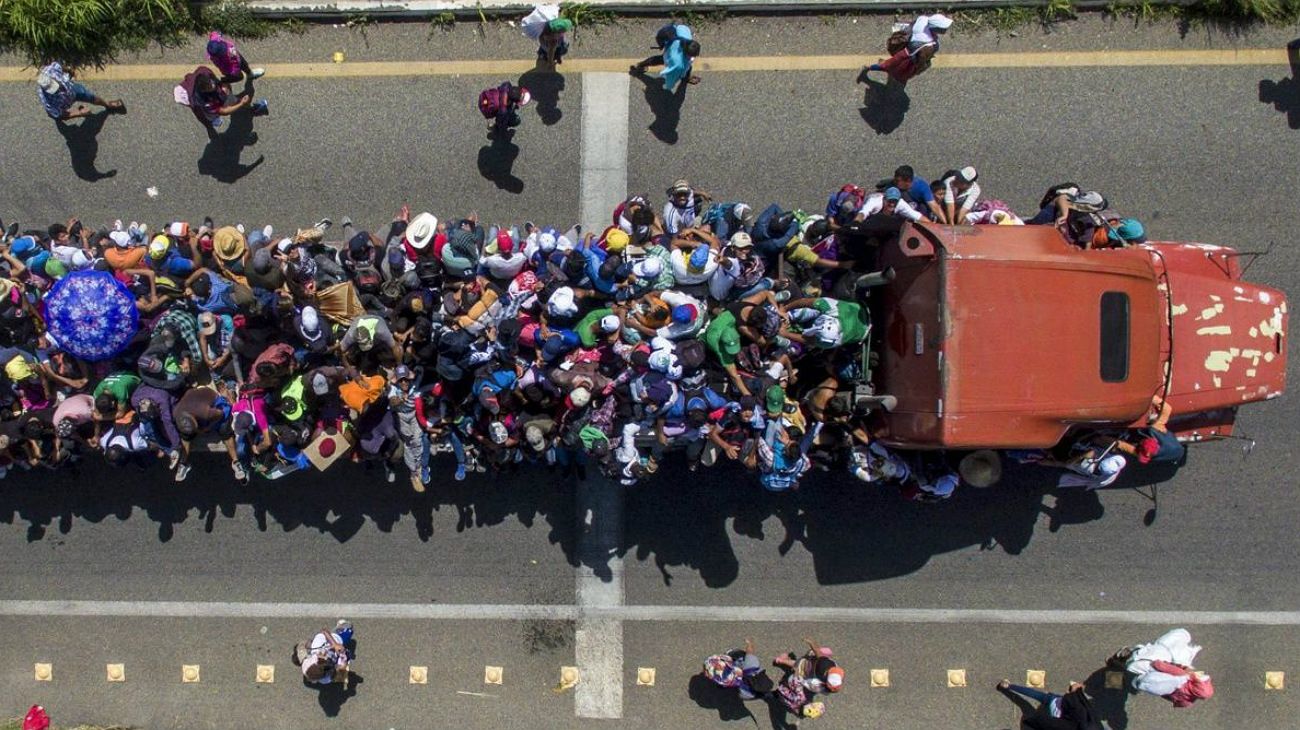 Impresionantes fotos de la marcha de migrantes que se dirige a EE.UU.