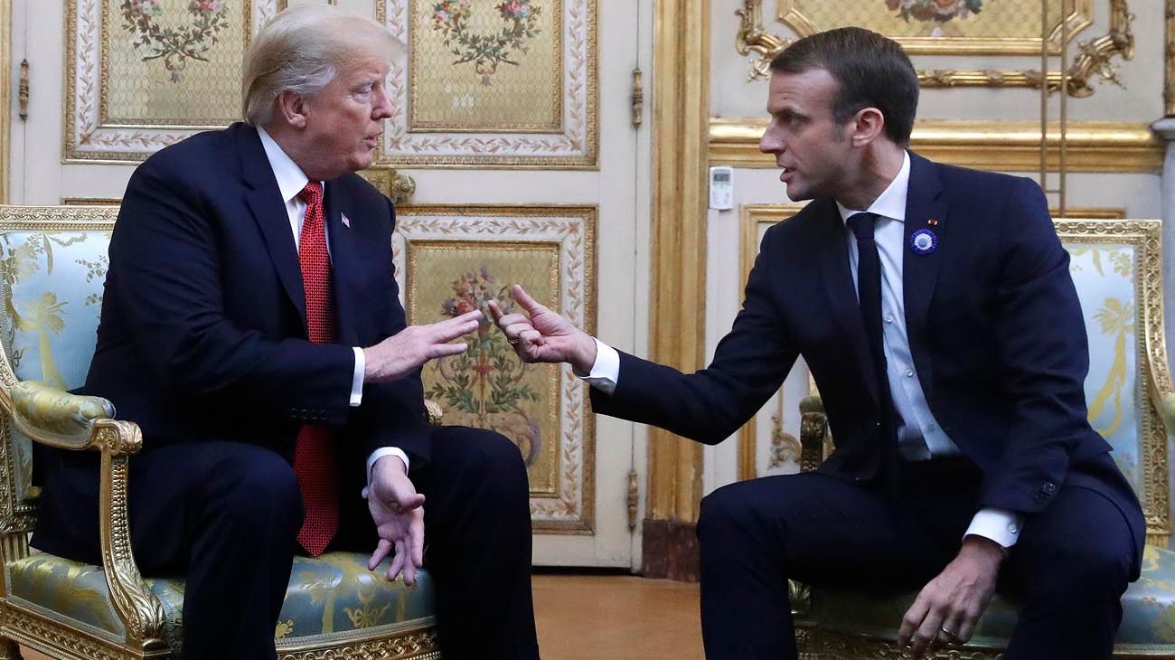 Trump y Macron se cruzan por la defensa de Europa