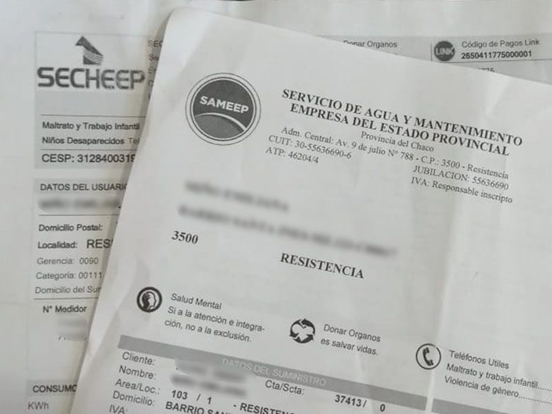El Gobierno habilitó una audiencia pública para aumentar la tarifa del servicio de agua en Chaco
