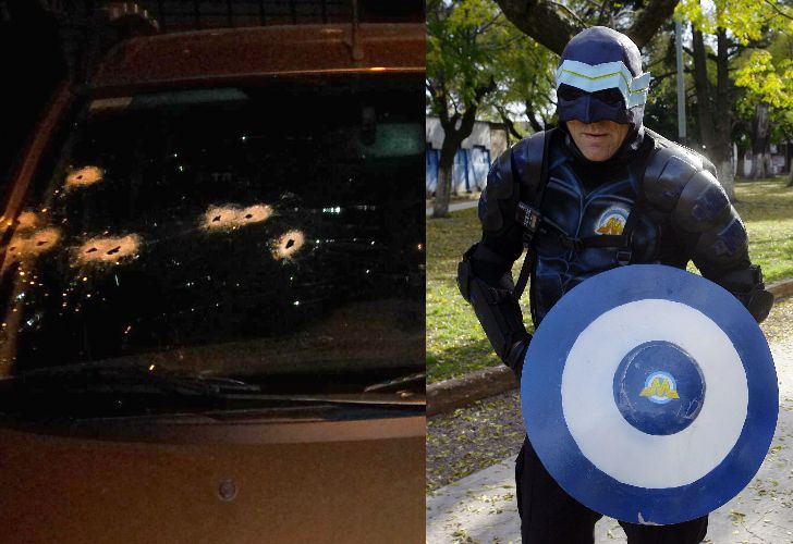 El "superhéroe" de Lanús se tiroteó con delincuentes