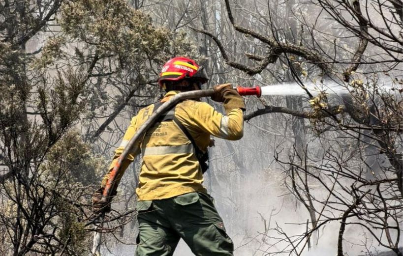 Incendios en Chubut: bomberos cordobeses ya trabajan en la lucha contra el fuego