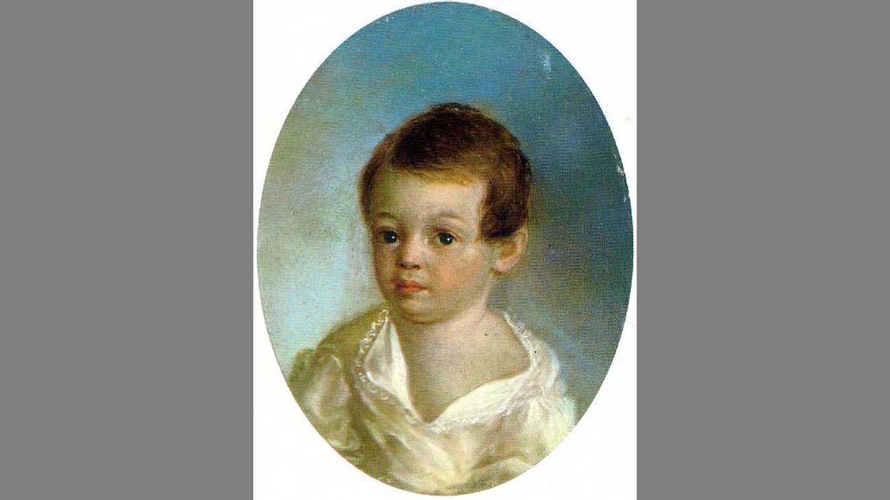 La historia detrás del retrato de Pushkin niño