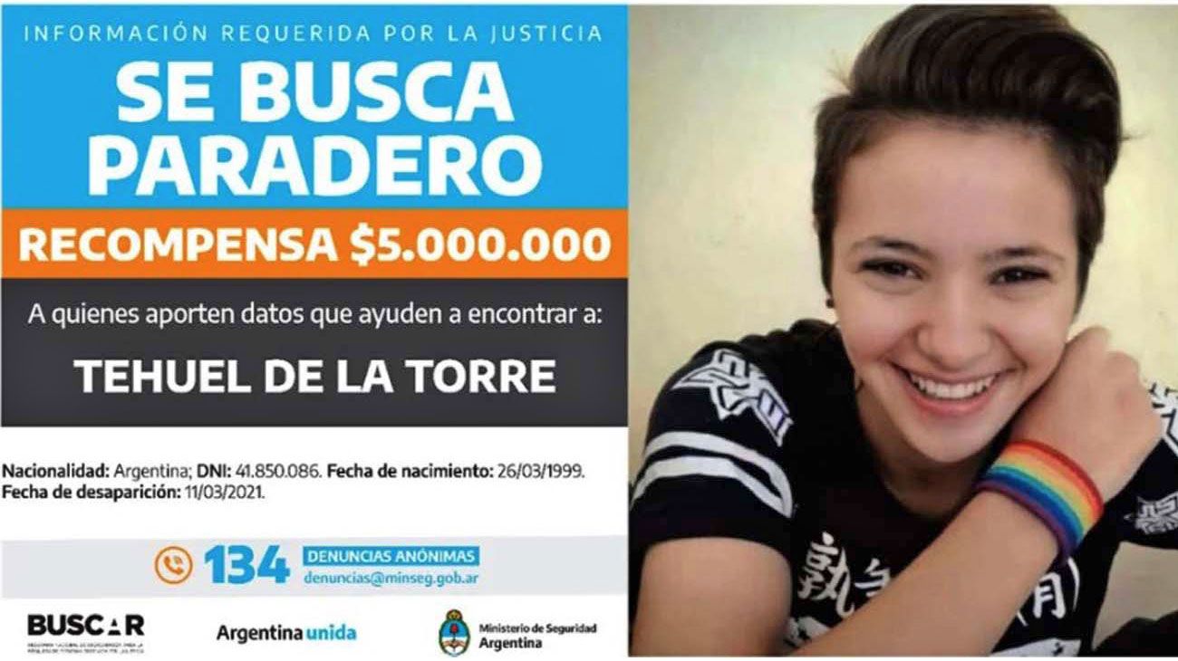Suben la recompensa para saber qué pasó con Tehuel y marchan al Congreso