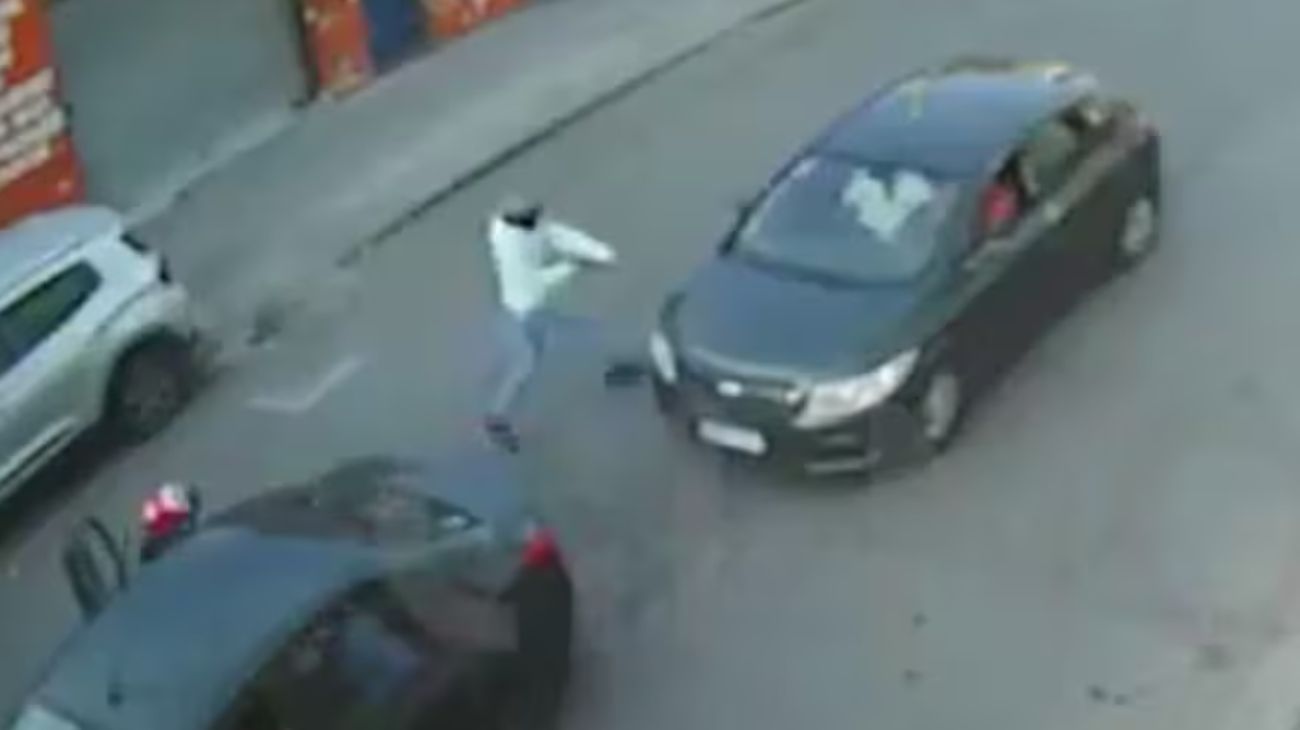 Se conocieron las imágenes de un turista argentino baleado a la salida de un shopping en Chile