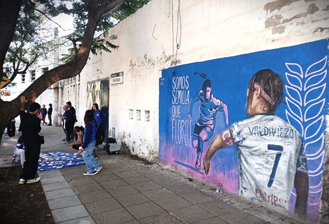 General Paz Juniors y el mural que volvió a florecer