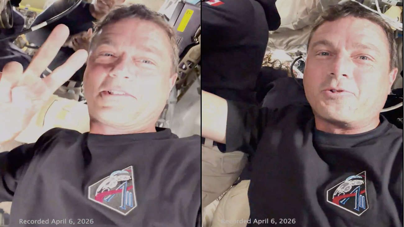 Artemis II: el astronauta Reid Wiseman realizó una videollamada con sus hijas a más de 353 mil kilómetros de distancia