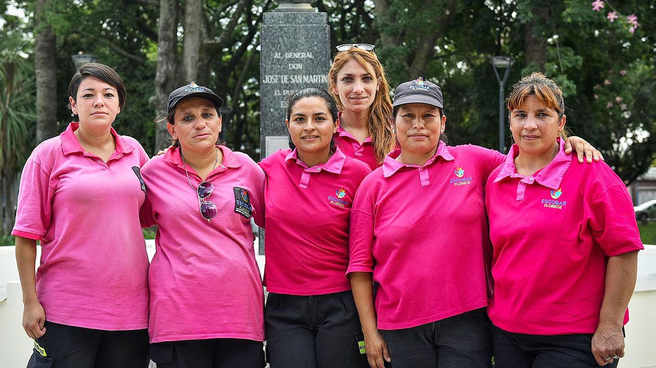 Sufrieron violencia de género y hoy trabajan cuidando las plazas