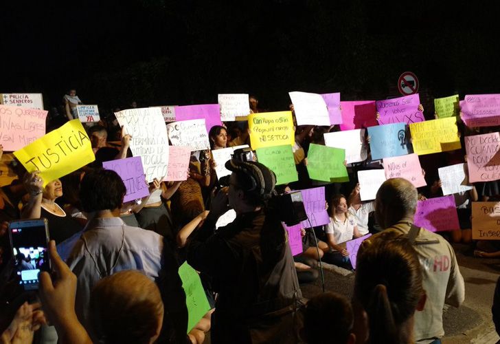 Masiva protesta de vecinos en Colegiales por la violación de una nena