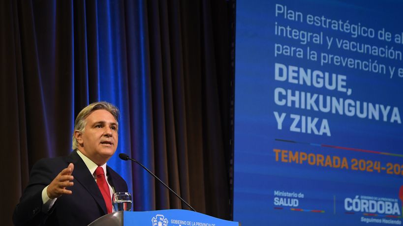 Martín Llaryora presentó su plan antidengue y se diferenció de Javier Milei