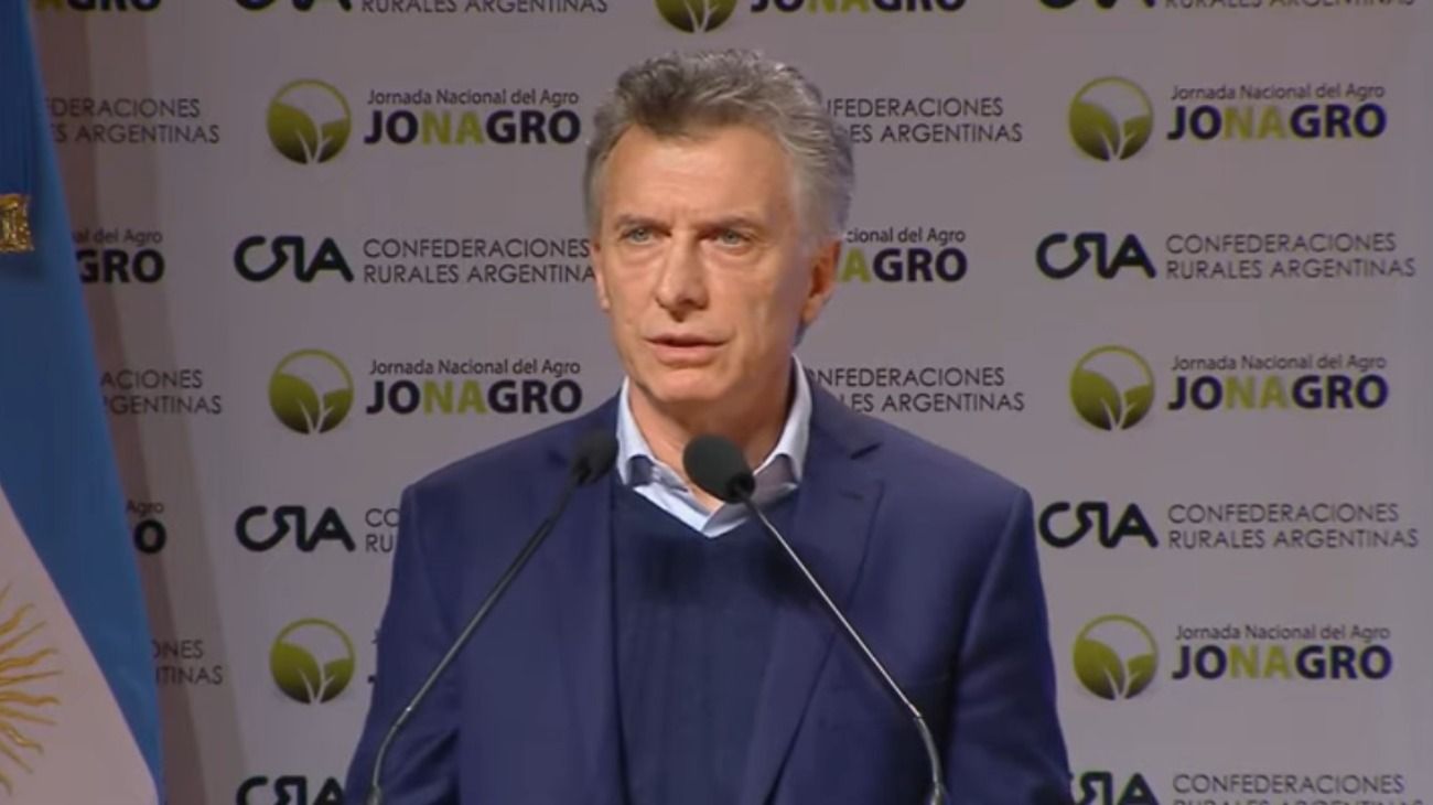 Mauricio Macri, ante el campo: "Hay que dar pelea, estoy convencido de que podemos"