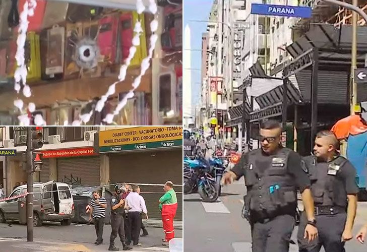 Video | Tres heridos en un tiroteo en pleno centro porteño