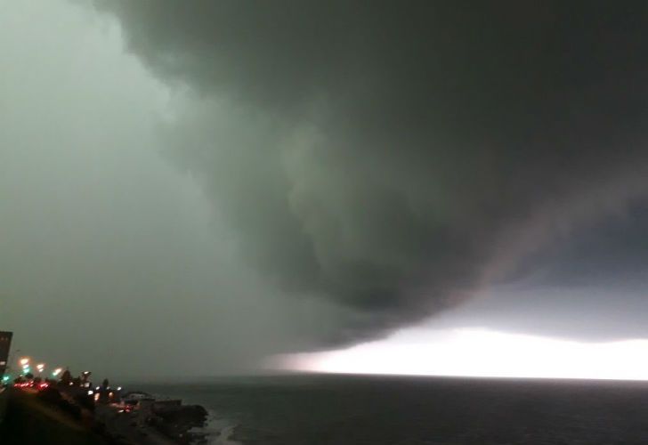 Fuerte temporal en Mar del Plata: cayó granizo y causó destrozos