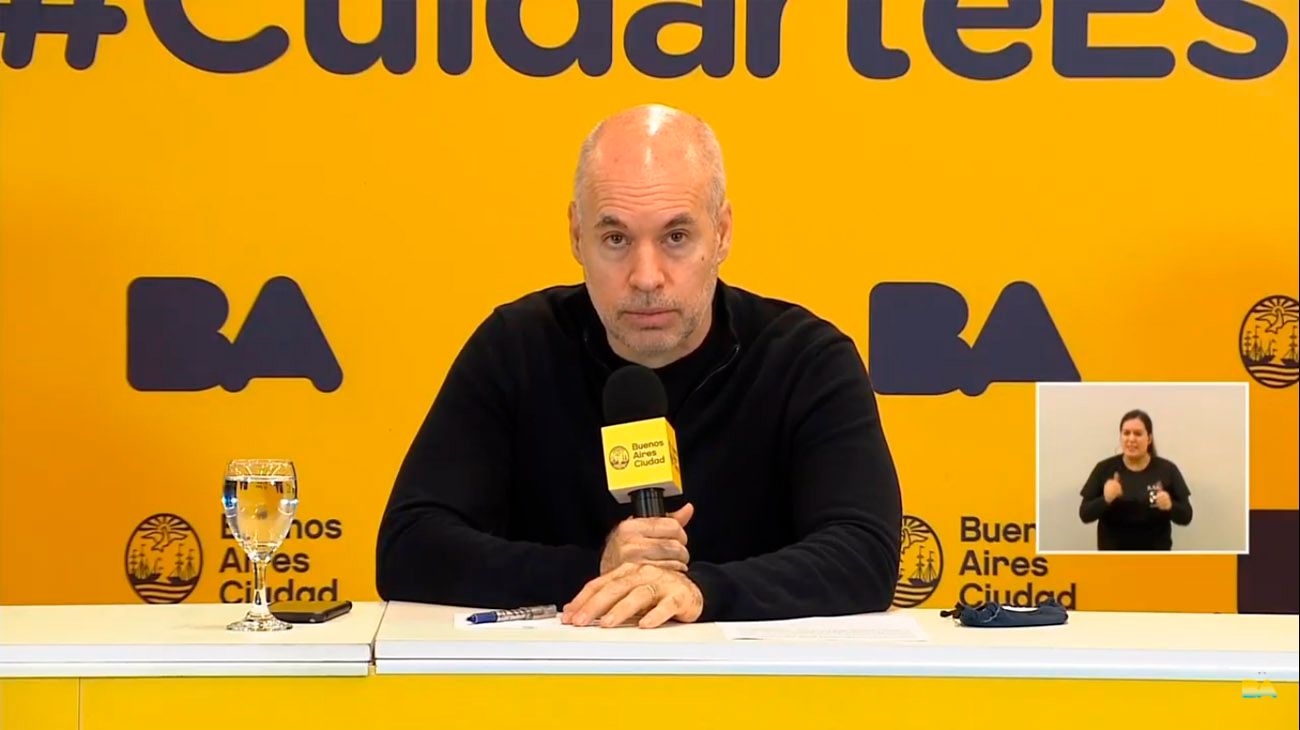 Horacio Rodríguez Larreta: "Hay un aumento muy preocupante de la cantidad de casos"