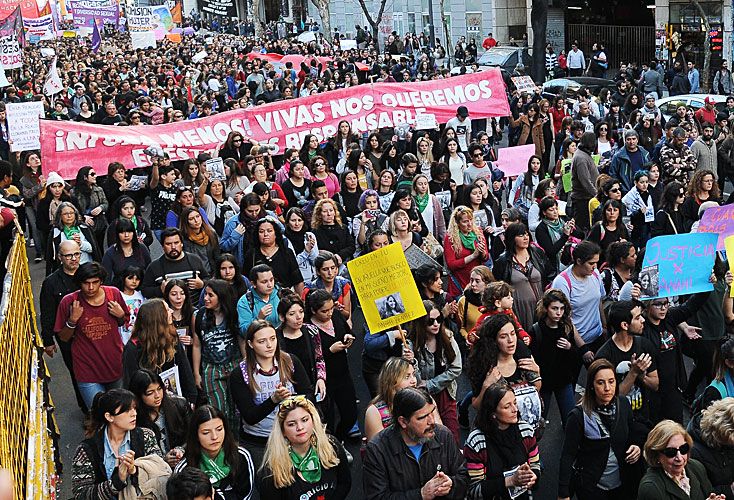 NiUnaMenos encabezó el pedido de Justicia