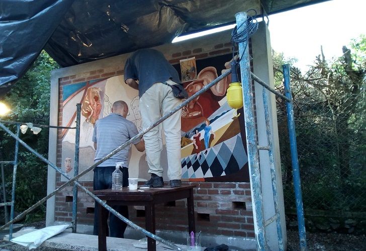 Frescos en homenaje a Spilimbergo
