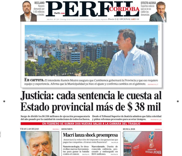 Domingo 29 de octubre de 2017: los temas centrales