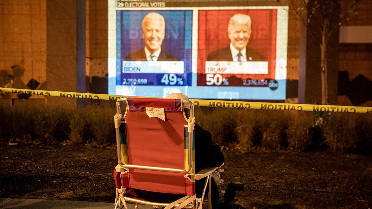 Estados Unidos ya eligió: Trump y Biden afrontan una larga y tensa noche