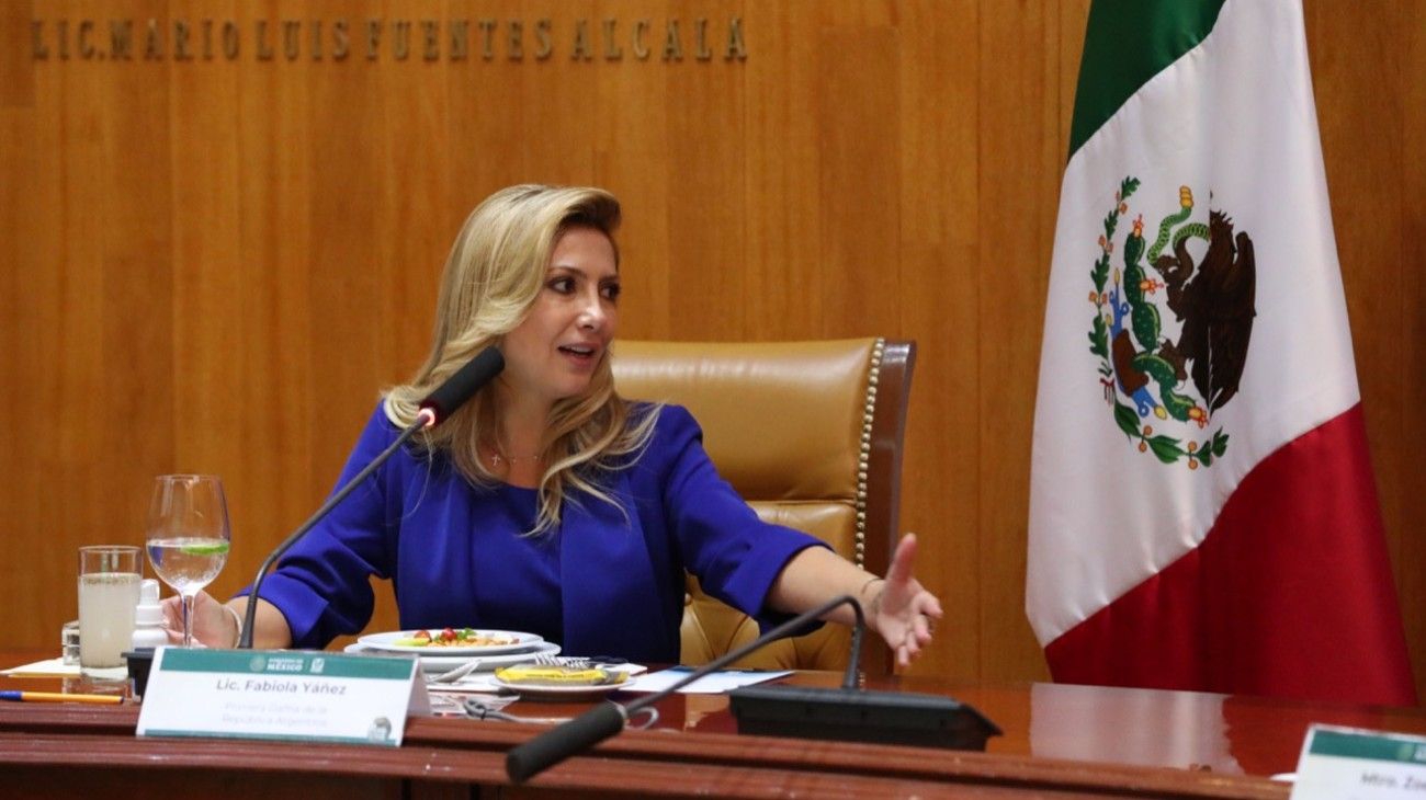 De viaje con Alberto en México, Fabiola Yañez tuvo su propia agenda social