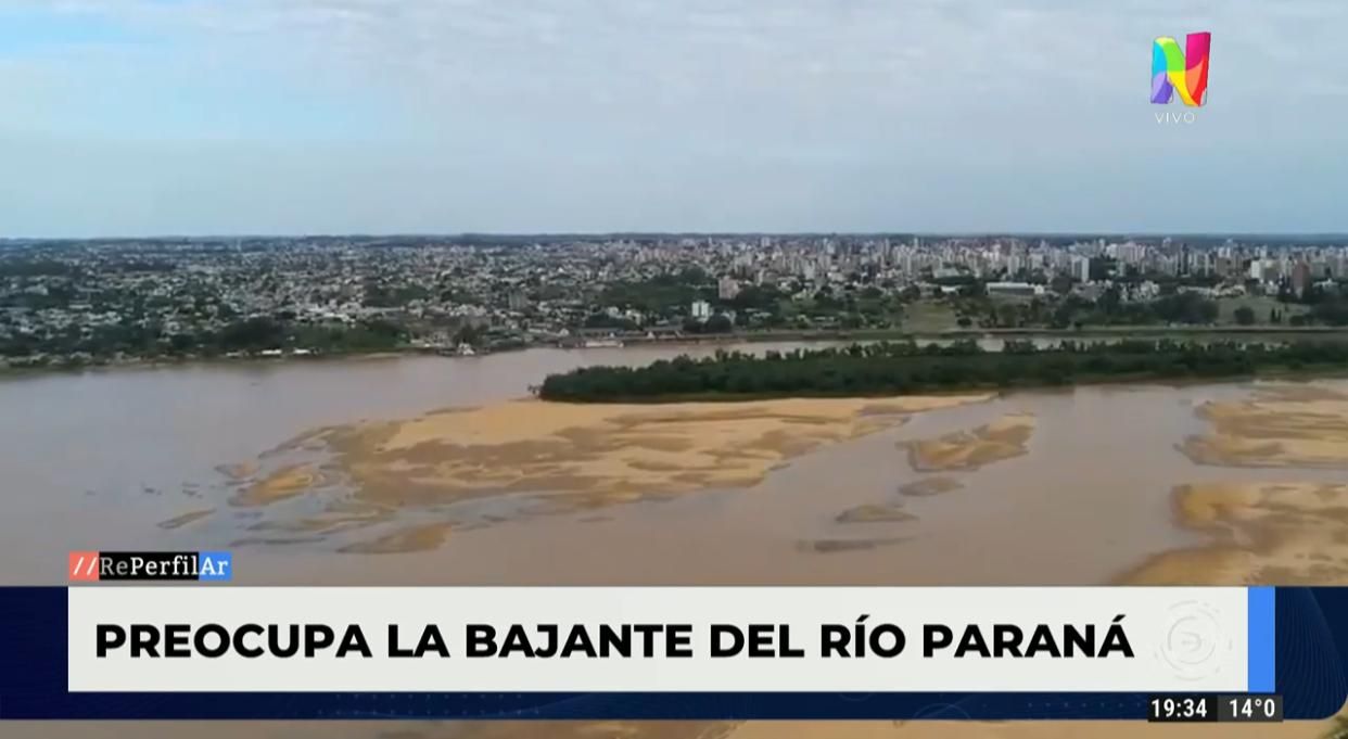 Preocupación: el Río Paraná volvió a bajar por tercer mes consecutivo