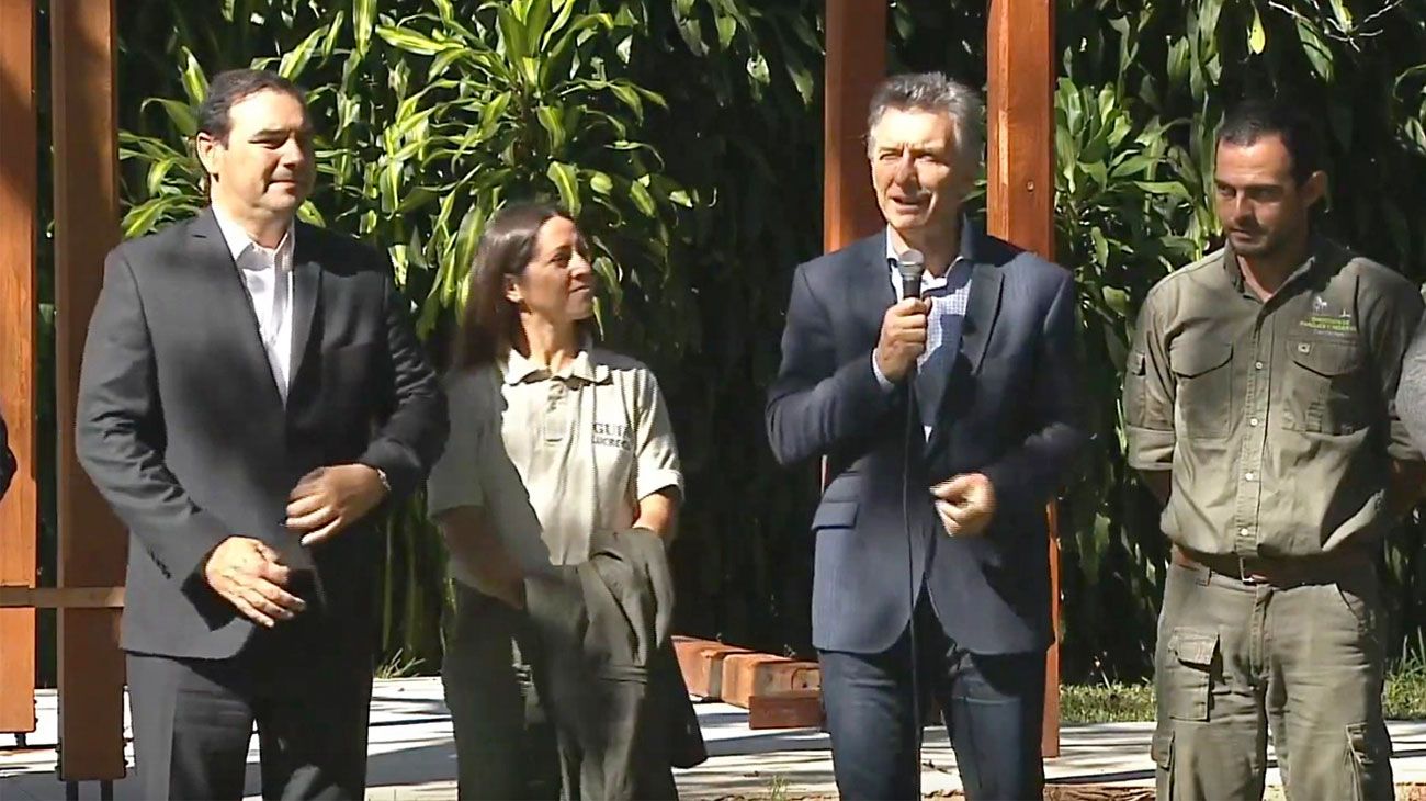 Mauricio Macri en Iberá: "Queremos trabajar y que no haya impunidad"