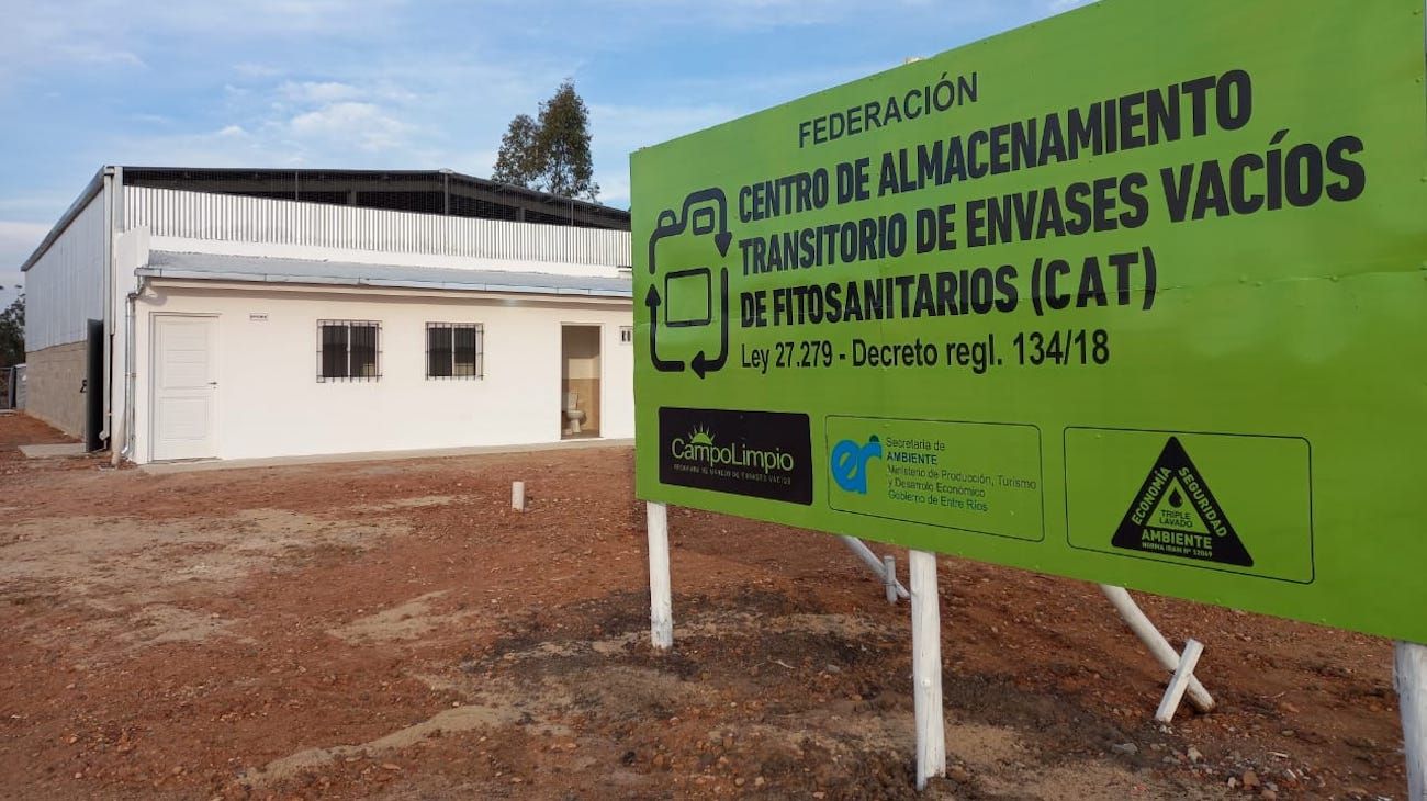 Entre Ríos: inauguran el primer centro de tratamiento de envases de agroquímicos
