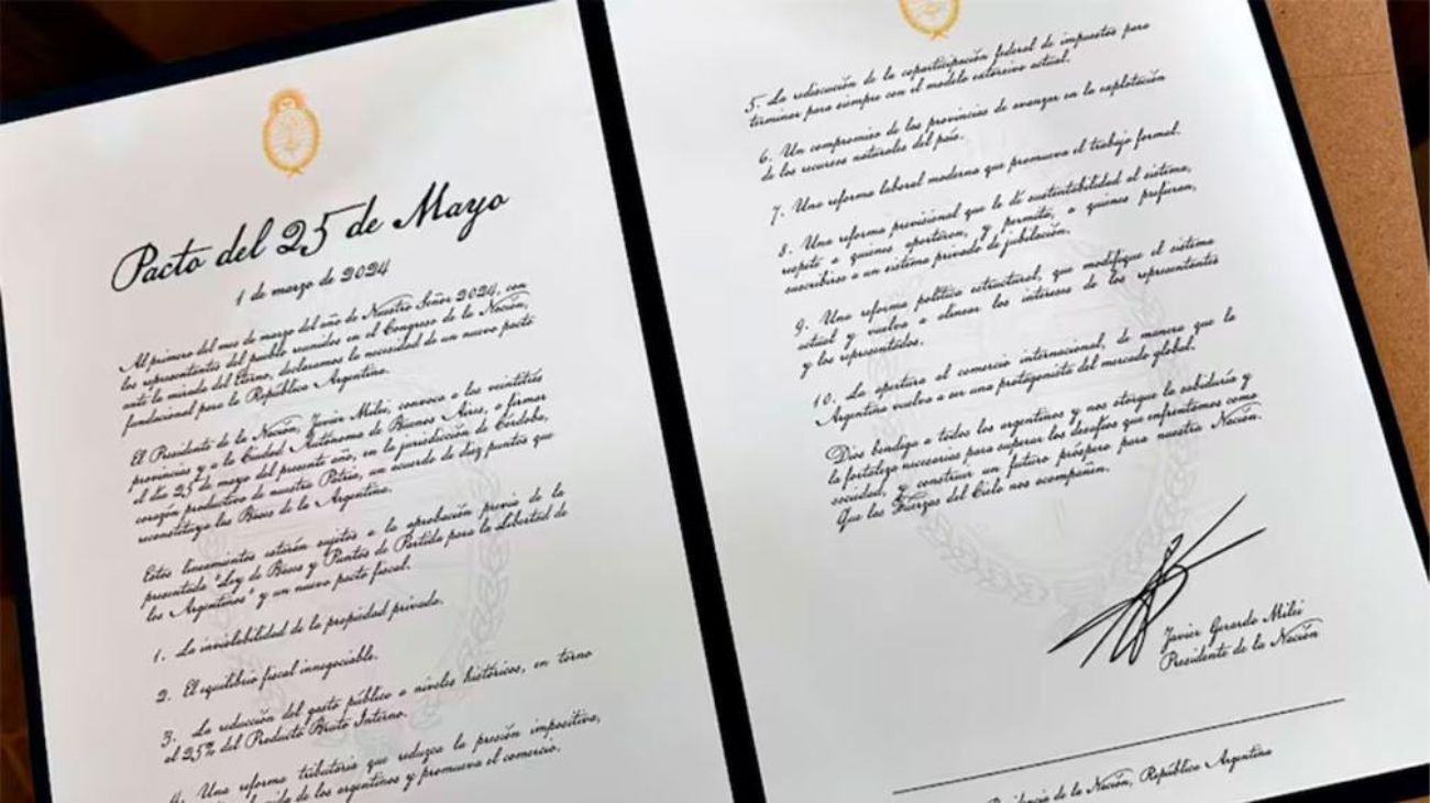 Pacto de Mayo: cómo serán los preparativos para el acto fundacional de Javier Milei